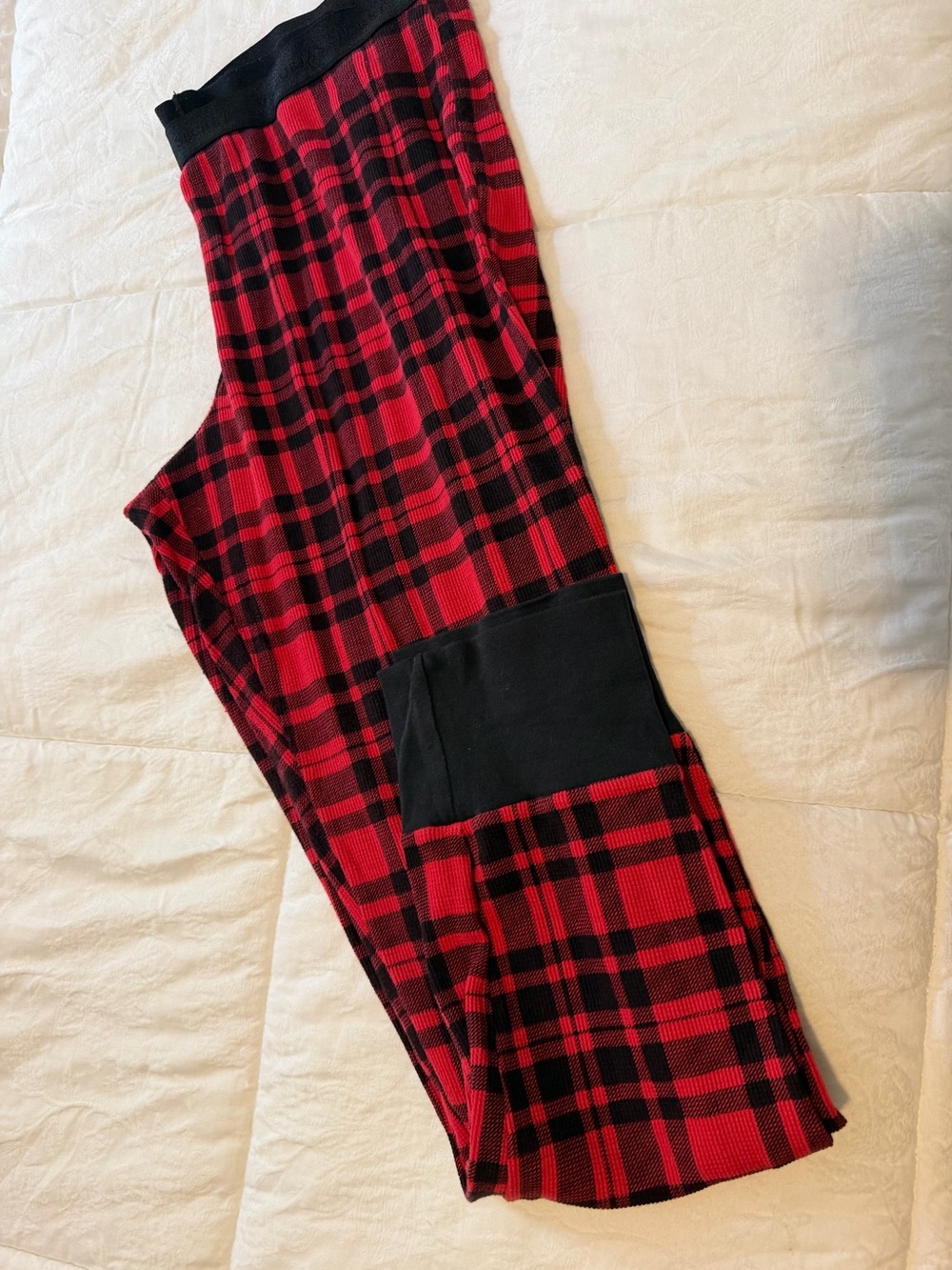 Victoria's Secret Red and Black Plaid Lounge Pants pajama